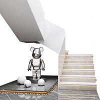 Escalier extérieur rotatif en acier inoxydable 304 pour villa, maison, évacuation incendie, grenier, en spirale incurvée