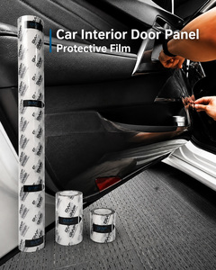 Autocollant transparent pour protection des bords de portière de voiture, bande anti-collision pour seuil de porte, <span class=keywords><strong>film</strong></span> protecteur pour moulures de voiture - Product Image 1