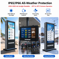 KEINONE - Pantalla Digital para Menús de 43, 50 y 55 Pulgadas, Resistente al Agua, con Sistema Android, para Publicidad en Exteriores, para Restaurantes