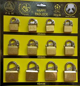 Candado de hierro con pintura de latón para equipaje, candado con lateral abierto, barato, para el mercado de <span class=keywords><strong>Yiwu</strong></span>, OEM, fábrica, muestras gratis - Product Image 3