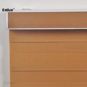 Persianas Enrollables de Lujo Eléctricas Automáticas con Control por Voz Alexa, Protección UV, 100% Opacas, Resistentes al Viento, de Doble Capa, Tipo Zebra, con Batería - Product Image 1