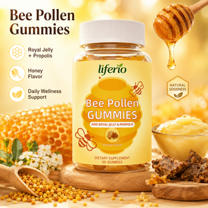 Gummies au pollen d'abeille, complément énergétique, étiquette personnalisée, à base de pectine, formule <span class=keywords><strong>5</strong></span> en 1, soutien énergétique naturel - Product Image 3