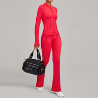 Vêtements de sport très demandés : vestes et pantalons évasés, tenues de fitness, yoga, gym, ensembles de sport grande taille pour femmes