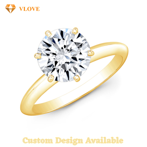 Bague en <span class=keywords><strong>diamant</strong></span> de laboratoire certifiée IGI 2 carats, bague de fiançailles en or massif 9k 10k 14k, <span class=keywords><strong>prix</strong></span> sur mesure - Product Image 3