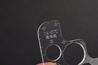 Conception de trou multi-circulaire de règle de bureau en acrylique de vente chaude pour l'étude à domicile de bureau pour dessiner des coins arrondis précis
