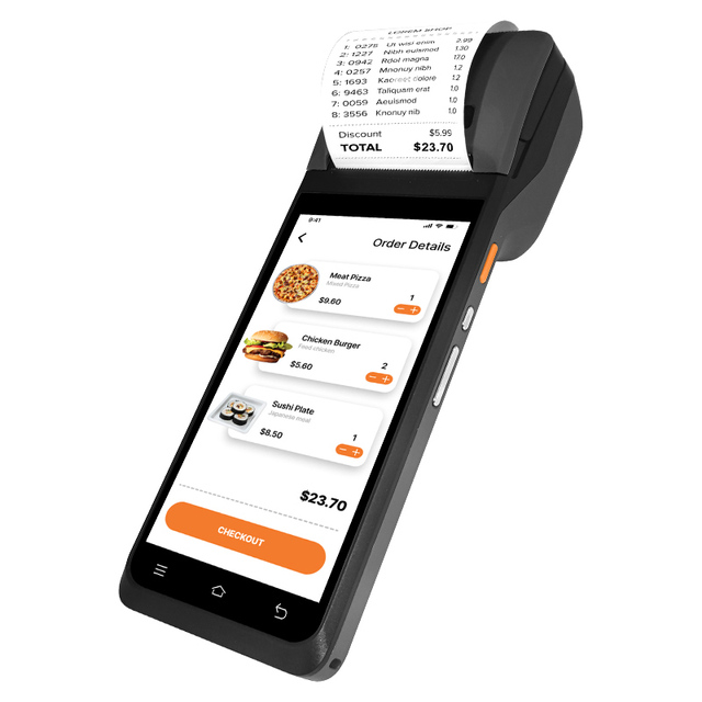 Noryox Android 13 NB55 Mini Handheld POS Terminal Printer with Bluetooth NFC Card Reader 5.5'' Big Screen 6400mAh Battery