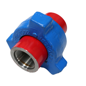 FMC Weco High Pressure Hammer Union <strong>Tees</strong> Carbon Steel Zinc NPT &amp; BSP Thread 50mm 100mm Sizes Plated Casting Technics - Product Image 1