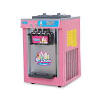 Electric Ice Cream Soft Machine, Snack Machines, 3 Flavors