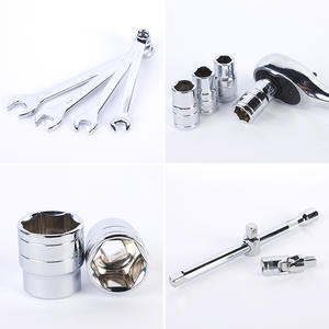 Ensemble d'outils de réparation de moteur à double usage de 37 pièces, clé à bougie d'allumage, rallonge, cliquet en option vert et noir, boîte incluse - Product Image 4