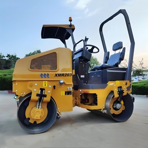 Compactador de peso ligero oficial de China Rodillo de carretera de tambor doble hidráulico completo 2Ton XMR203 - Product Image 5