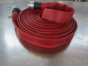Manguera Contra Incendios de Caucho Sintético Duraline Roja de 2 Pulgadas <span class=keywords><strong>John</strong></span> Morris con Acoplamiento BS336 para Riego y Extinción de Incendios - Product Image 2