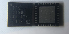 5pcs TPS51980 IC Chips - New Texas Instruments QFN32 Voltage Regulator ICs