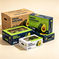 Boîte en carton écologique, recyclable, robuste, avec finition mate, couleurs ciel et terre, avec logo personnalisé