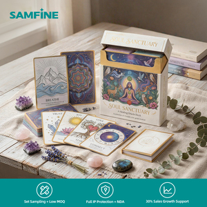 Cartas de Oráculo para Meditación y Sanación Espiritual con Acabado Mate Suave, para Calma, Alivio de la Ansiedad y Rutina de Autocuidado - Product Image 1