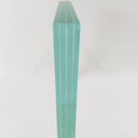Panneau de verre industriel pare-balles de haute qualité 26-47mm d'épaisseur EN1063 taille standard BR1-BR5 300x300mm pour les formes incurvées/plates
