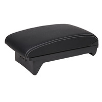 Boîte de rangement en cuir DAIAO pour console centrale avec accoudoir et porte-gobelet DA-6075 pour Renault Logan I 2014-2018