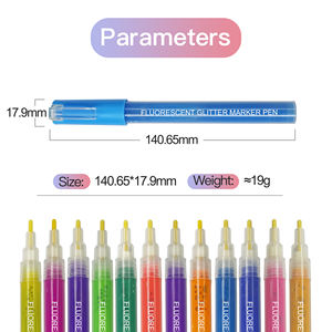 大人と子供のためのスパークルジェルペン塗り絵用のグリッタージェルペンセットと描画用の落書きカラージェルマーカー - Product Image 4