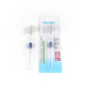 แปรงสีฟันฟันปลอมสำหรับทำความสะอาด,แปรงสีฟันฟันปลอมพร้อมโลโก้ส่วนตัวใบรับรอง CE - Product Image 5