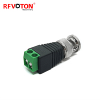 Balun vidéo HD avec connecteur mâle BNC et prise d'alimentation CC pour DVR NVR GL