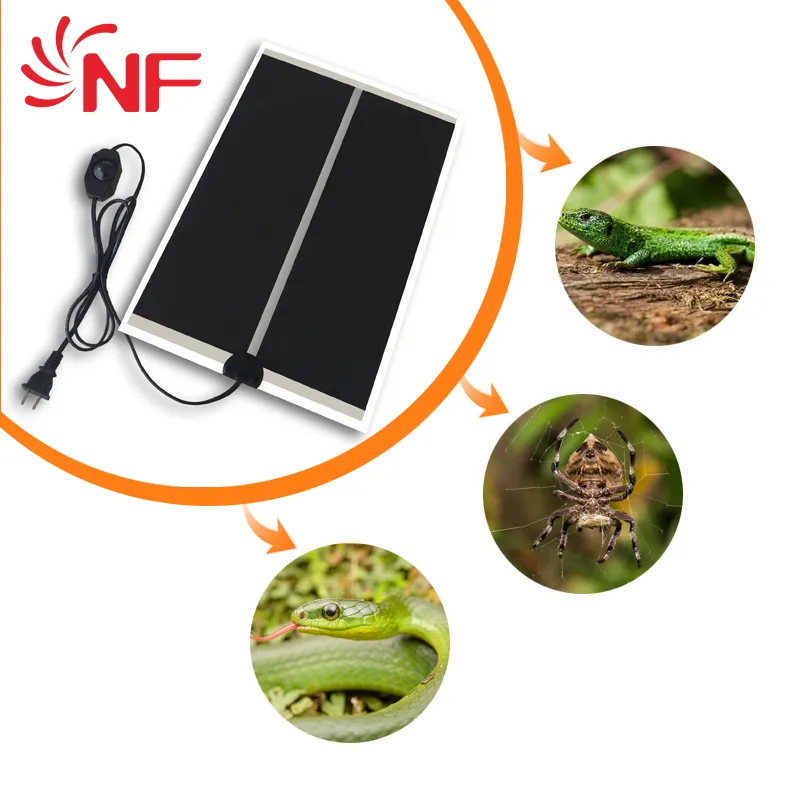 Warmtact 7w 20w 28w 35w custom plug Hot sales Terrarium Reptiles Heat Mat Climbing Pet Heating Warm Pads Reptiles