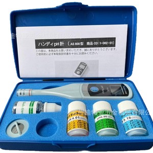 เครื่องวัดค่า pH แบบพกพา ASONE รุ่น AS600 พร้อมเซ็นเซอร์วัดอุณหภูมิและสารบัฟเฟอร์สำหรับใช้ในห้องปฏิบัติการ - Product Image 3