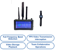 Équipement de détection de drones ABS transfrontalier, portée 2 km, pour événements de grande envergure, 70 MHz-62 GHz, anti-FPV, localisation avec précision de 10 m