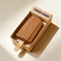 Boîte d'emballage en gros pour crème glacée, encre de soja, vente chaude, boîte d'emballage pour aliments surgelés, boîte personnalisée pour bâtonnets glacés individuels
