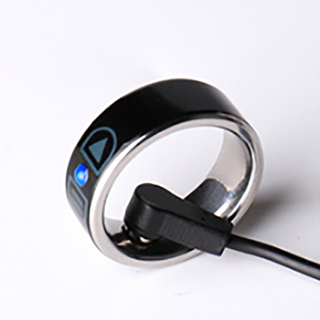 Classic Fitness Smart Ring with 9 Body Monitoring Items Health Monitor and Classic Shell As Main Stone Great Gift Idea