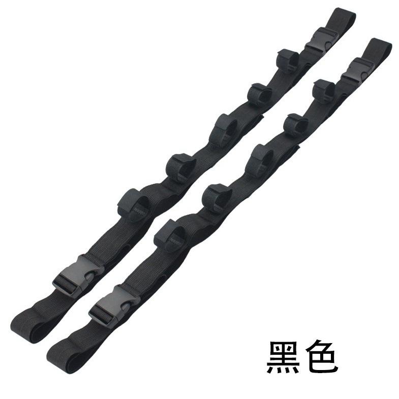 สายรัดคันเบ็ด 2 เส้น (สีดำ)