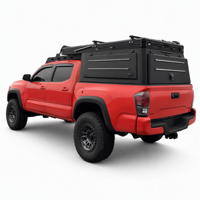 Capot rigide en aluminium pour pick-up double cabine avec fenêtres à persiennes, plateforme de toit et verrouillage à clé sans perçage pour VW Amarok OEM ODM