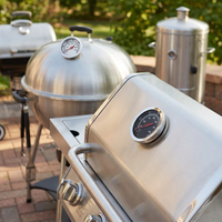 Termometer Dial Tahan Air dari Baja Tahan Karat untuk Penggunaan BBQ, Dapur, dan Oven dengan Rentang Suhu 50~350/100~700.