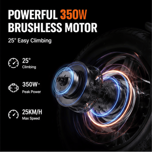 Vélo pliant électrique personnalisable avec batterie au lithium, cadre en acier à haute teneur en carbone, batterie dissimulée légère, pneus larges, 480Wh 350W - Product Image 5