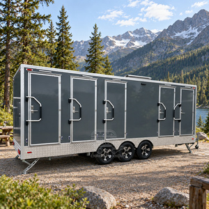 Salle de bain préfabriquée WC, douche extérieure avec toilettes, salle de bain préfabriquée extérieure, toilettes de camping, toilettes portables de camping de qualité supérieure - Product Image 1