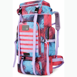 Échantillon gratuit Sac à dos de randonnée personnalisé avec LOGO Grand sac à dos de voyage polyvalent en toile pour hommes - Product Image 1