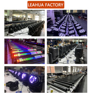 LEAHUA Barre LED RGBW rechargeable 24x4W, projecteur mural matriciel coloré DMX512 avec télécommande sans fil pour barre lumineuse à batterie - Product Image 5