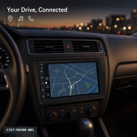 Autoradio portable universel 2Din avec Carplay, Android Auto, caméra 360°, aide au recul, amplificateur pour lecteur, garantie 1 an