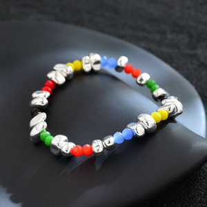 Bracelets bohèmes en argent de bonne qualité, bracelets bohèmes, bracelets pulseras ojo turco avec des glands, bracelet tennis en argent 925 avec zircone - Product Image 1