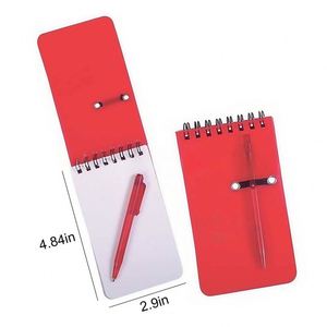 Custom Promotional Spiral Bound Pocket <b>Notebook</b> Plastic Waterproof Cover Pen <b>Mini</b> Promotion Spiral Notepad with Pen - Product Image 2
