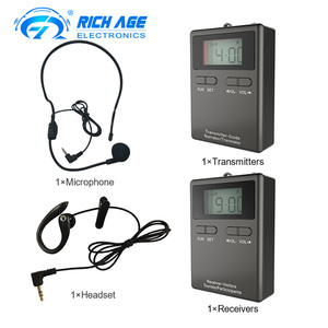 Nhà máy bán hệ thống hướng dẫn du lịch thì thầm UHF 200m hướng dẫn du lịch đường dài micro và tai nghe cho hội nghị hướng dẫn viên du lịch - Product Image 2