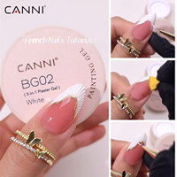 CANNI Gel UV PVC 2D/3D de 10g, Sin HEMA ni TPO, No Pegajoso, de Alta Calidad, Gel Funcional para Esculpir Uñas