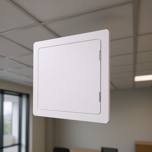 Panel de Acceso Bozzon de 22x22 Pulgadas, Plástico Blanco, Resistente al Fuego, para Rejilla de Techo, Diseño Moderno - Product Image 2