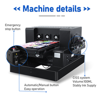 Harga Printer UV Mini Multifungsi Ukuran A3 3250 untuk Casing Ponsel Plastik, Kayu, Botol, Akrilik, Logam, Silinder, Kartu