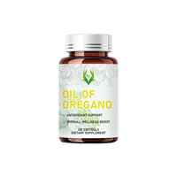 Gélules d'huile d'origan à marque privée pour l'extrait d'huile d'origan, favorisant la santé digestive, complément alimentaire à l'huile d'origan