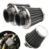 Nouveaux filtres à air en plastique de style champignon à haut débit en gros, 35 mm, 42 mm, 50 mm, 55 mm, colorés pour la modification de moto