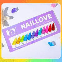 Hanyinail Ongles en gel en verre cristal sans HEMA de haute qualité OEM/ODM Jeu de couleurs avec source de lampe à LED Emballage de bouteille