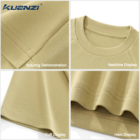 T-shirt pour homme Kuenzi avec logo personnalisé, tissu en fibres recyclées écologiques 220GSM, léger et respirant, design patchwork