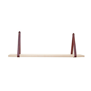 Korean-style minimalist wall-mounted <b>storage</b> <b>rack</b>, single-panel leather <b>storage</b> <b>rack</b>, decorative shelf for living room and - Product Image 5