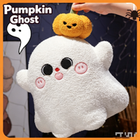 Coussin Citrouille d'Halloween, Poupée Fantôme, Poupées de Fête de Noël, Poupées Décoratives pour Enfants