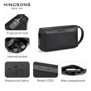 OEM ODM Fabrik Tech-Tasche mit Fingerabdrucksensor Metrosecure <span class=keywords><strong>Bio</strong></span> Clutch Mini Tragbare Anpassbare Modische Umhängetasche Reißverschlusstasche - Product Image 6