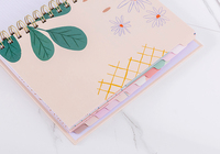 Cahier de notes personnalisé avec LOGO 2024 A5 Spiral Weekly Wellness Goal Diary Journal Planner Journal Notebook pour étudiants Vente en gros